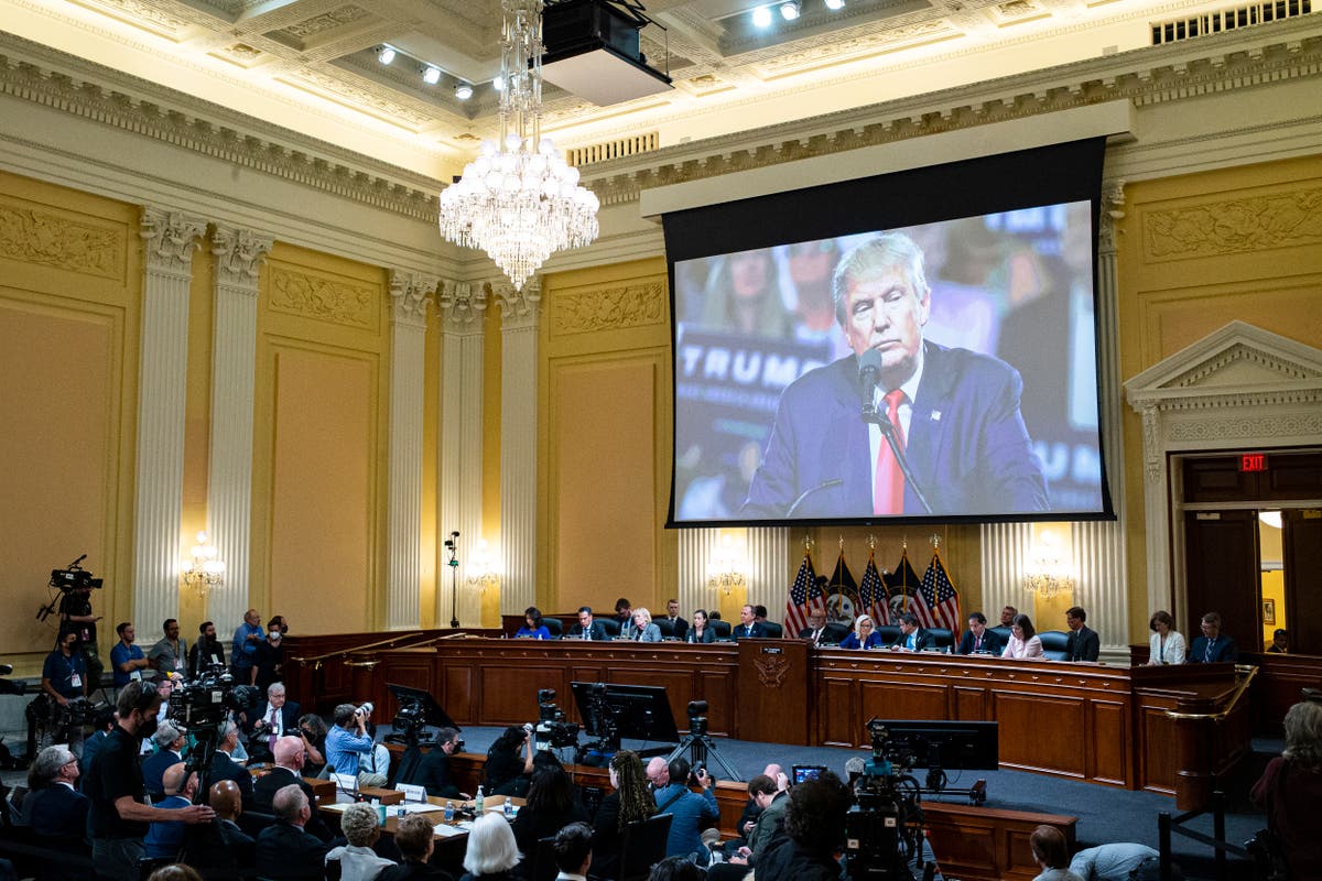 1/6 panel to hear of Trump's pressure on Justice Dept.