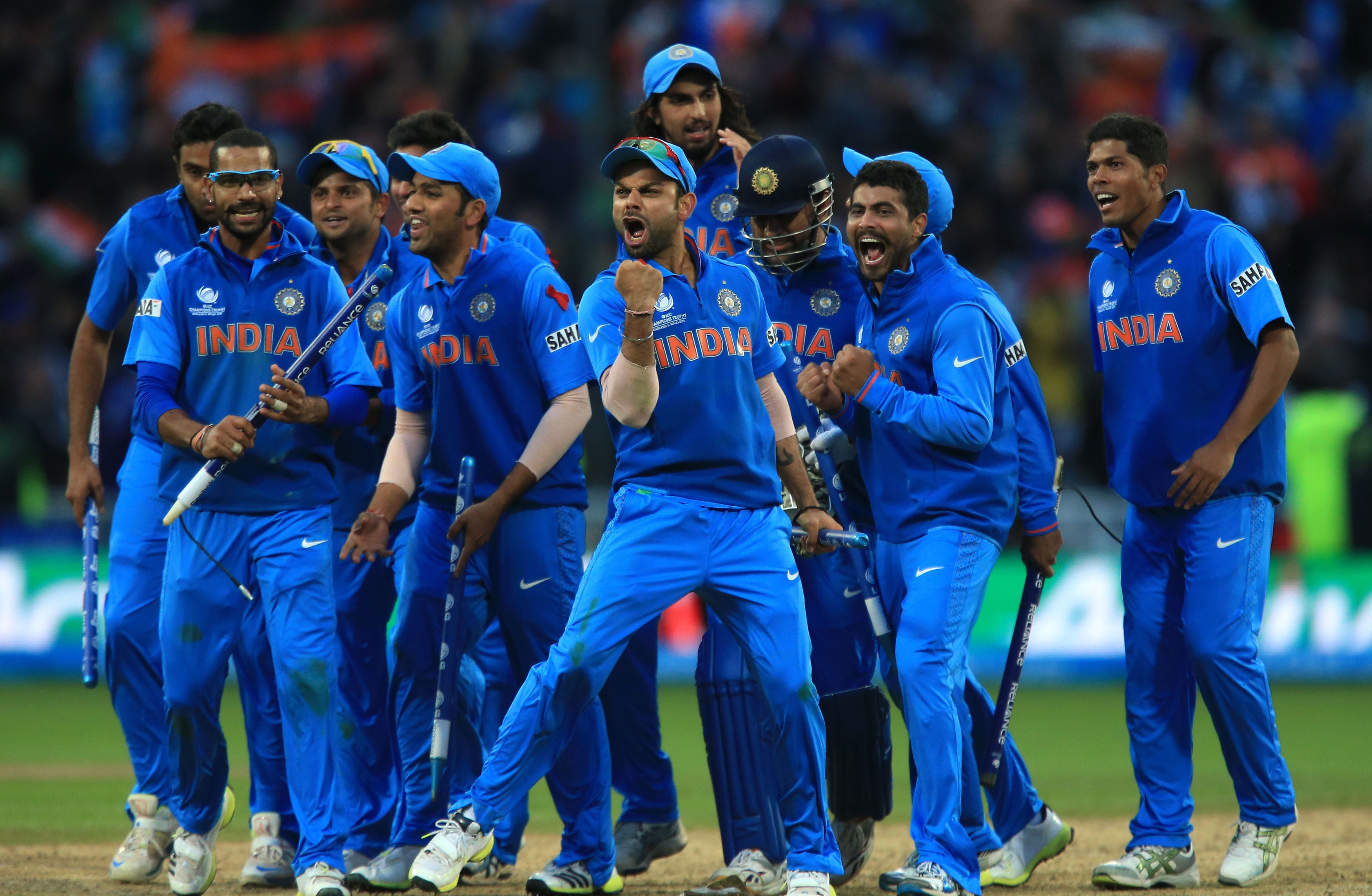 India beat England by five runs to win the 2013 Champions Trophy (Mike Egerton/PA)