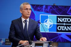 Nato increases forces on high alert from 40,000 to more than 300,000 amid Russia threat