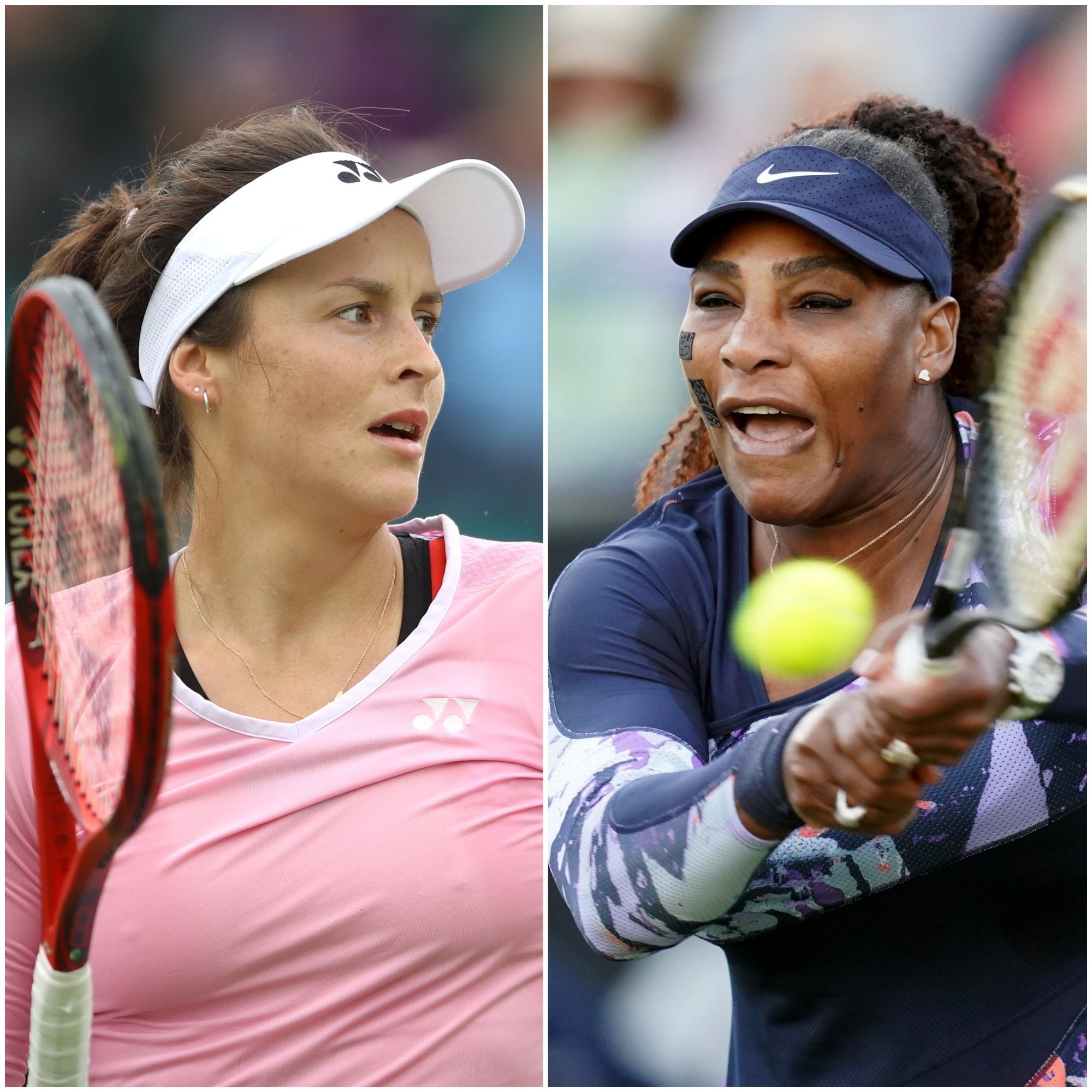 Tatjana Maria and Serena Williams (Tim Goode/Gareth Fuller/PA).