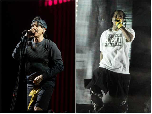 <p>Red Hot Chili Peppers and ASAP Rocky</p>
