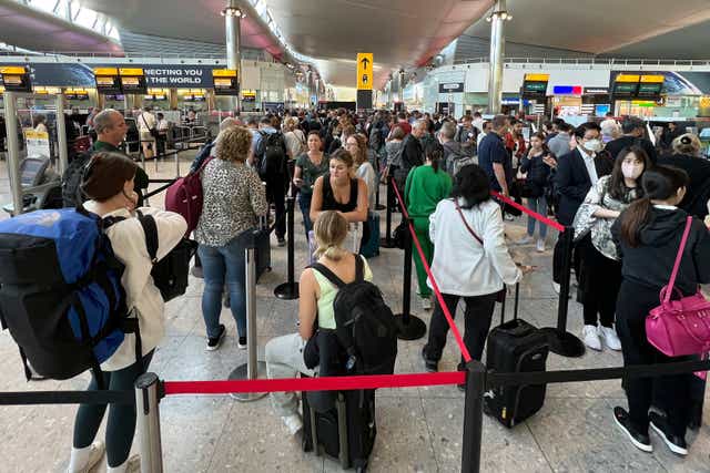 <p>Heathrow travellers have faced long queues in recent weeks</p>