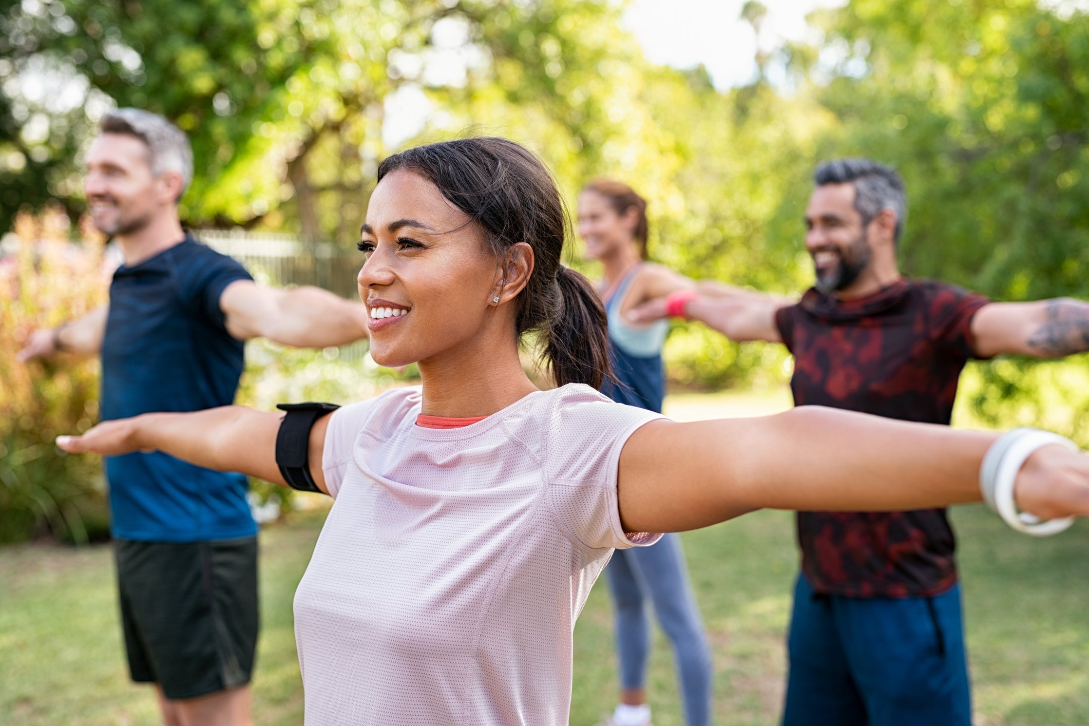 Working out in a group can help with motivation