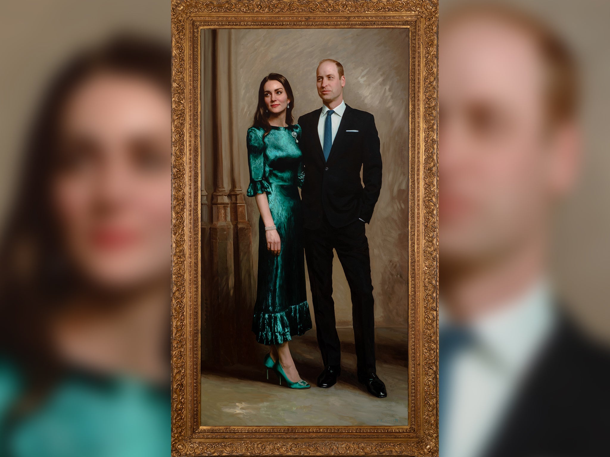 The new portrait of the Duke and Duchess of Cambridge