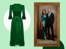 Kate Middleton rewears Vampire’s Wife for first joint portrait with William – and it’s still available to buy