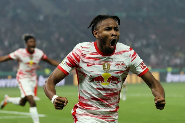 <p>Christopher Nkunku will stay at RB Leipzig this summer</p>