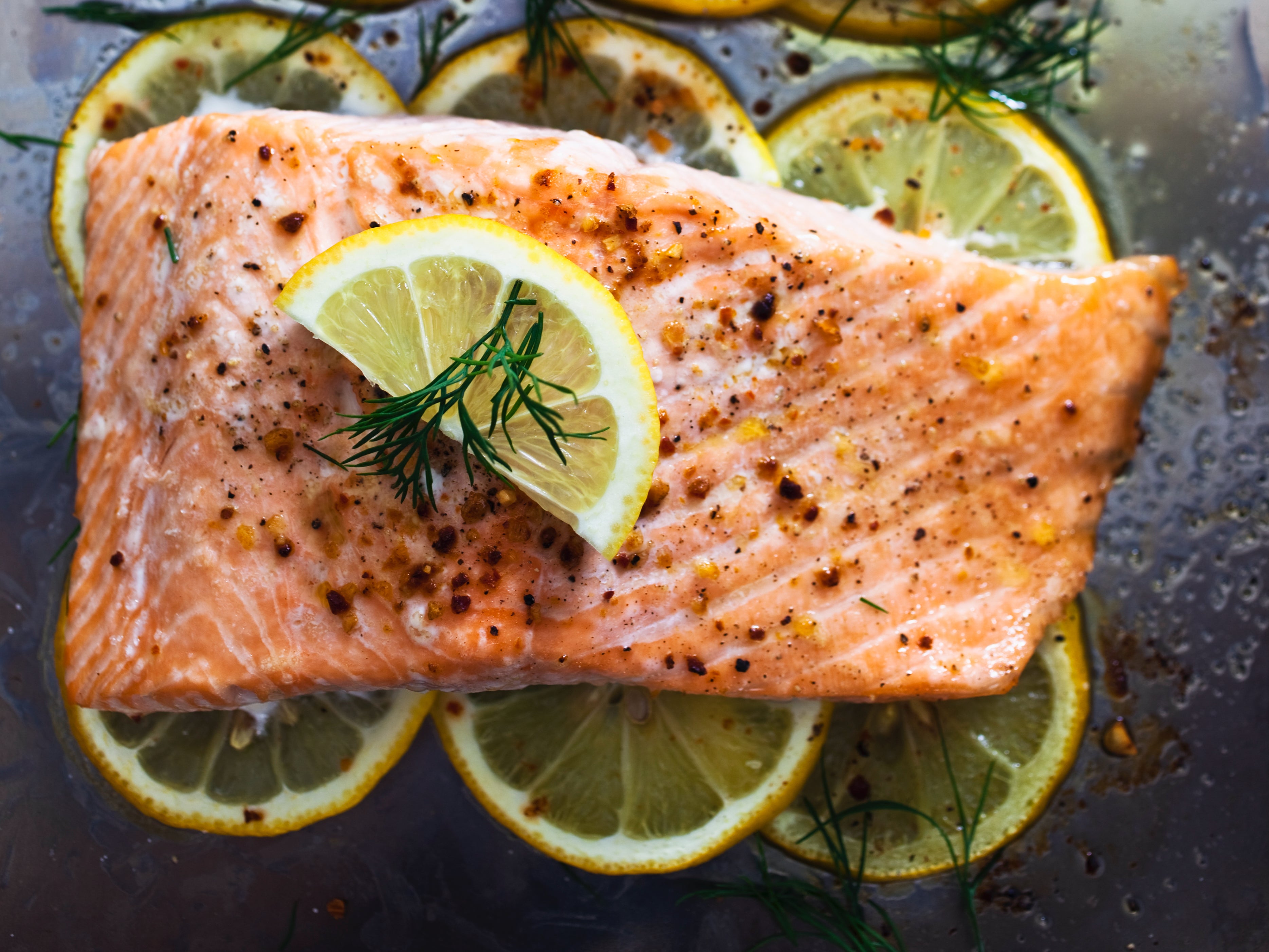 This done-in-a-flash grilled salmon shows the versatility of baking trays