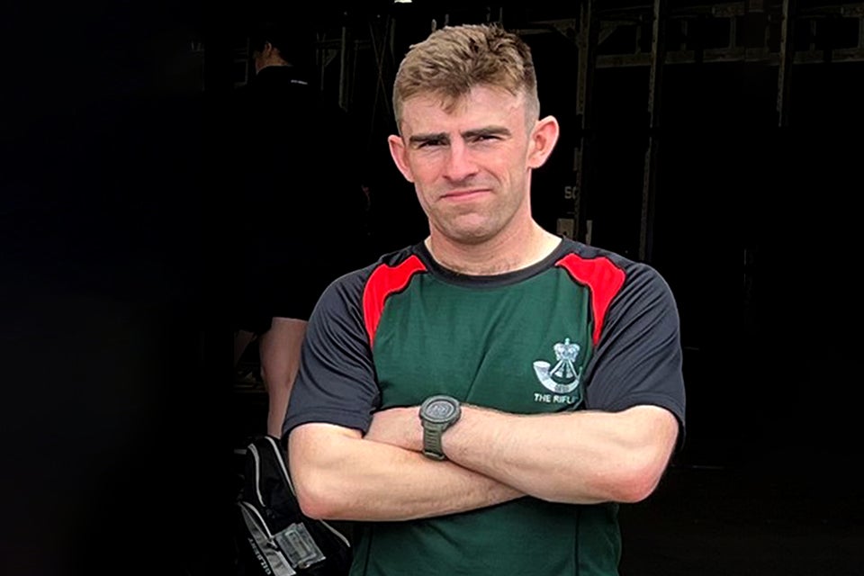 Max George was killed in the training exercise