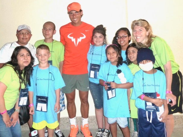 Rafael Nadal visits the Little Star Foundation’s cancer programme