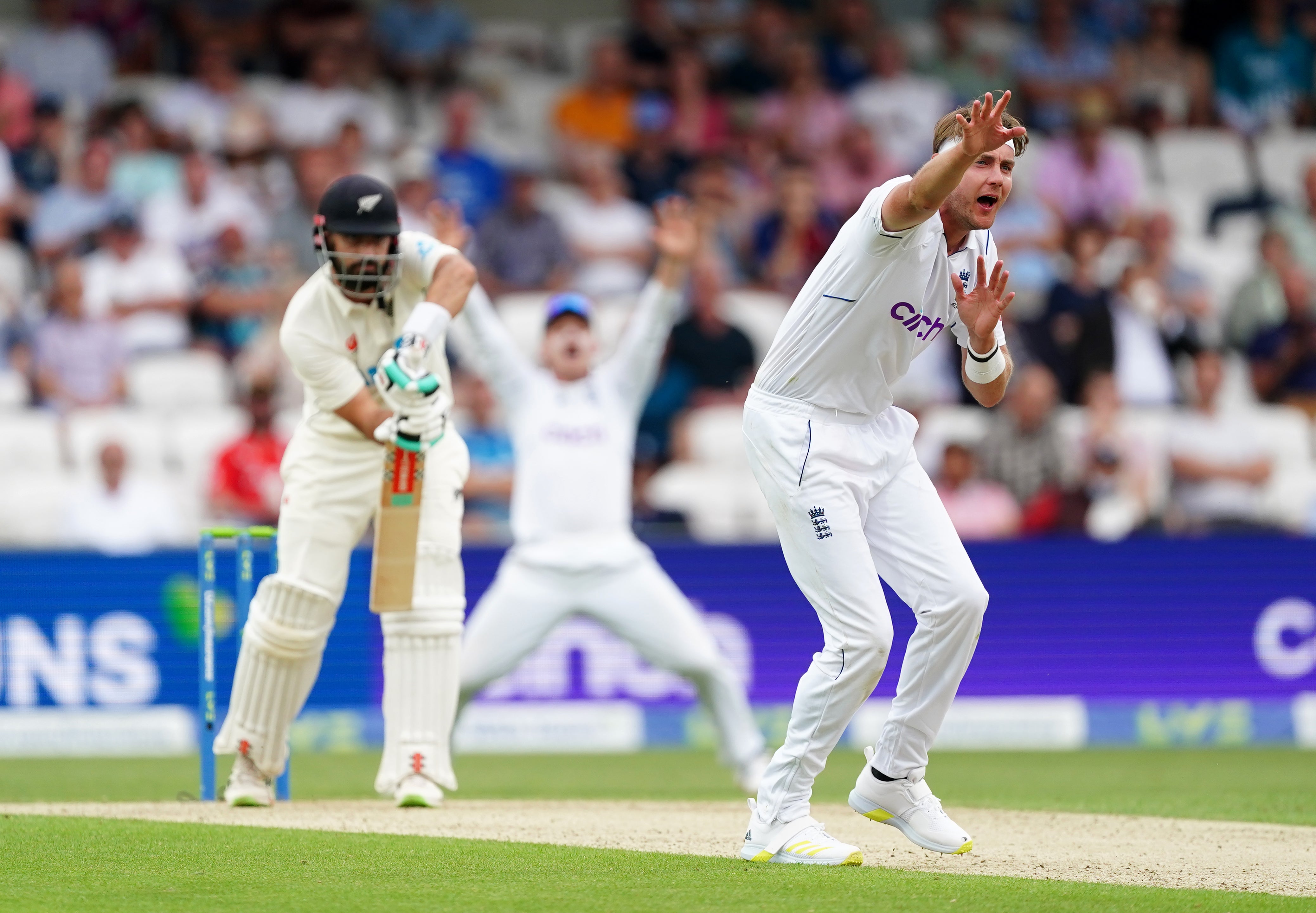 Broad claimed two wickets during the morning session