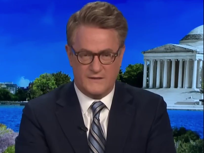 Anchor Joe Scarborough pictured on MSNBC’s Morning Joe