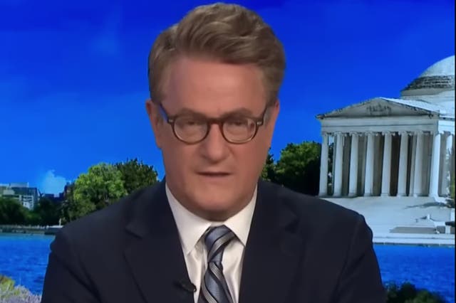 <p>Joe Scarborough fronting MSNBC’s Morning Joe. The show was cancelled on July 15, 2024 after the assassination attempt of Donald Trump </p>