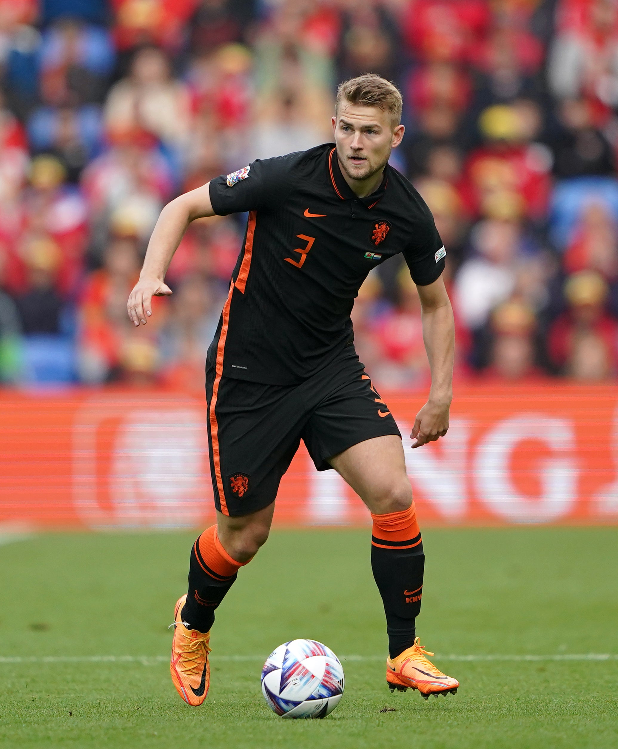 Matthijs de Ligt in action for Netherlands (Zac Goodwin/PA)