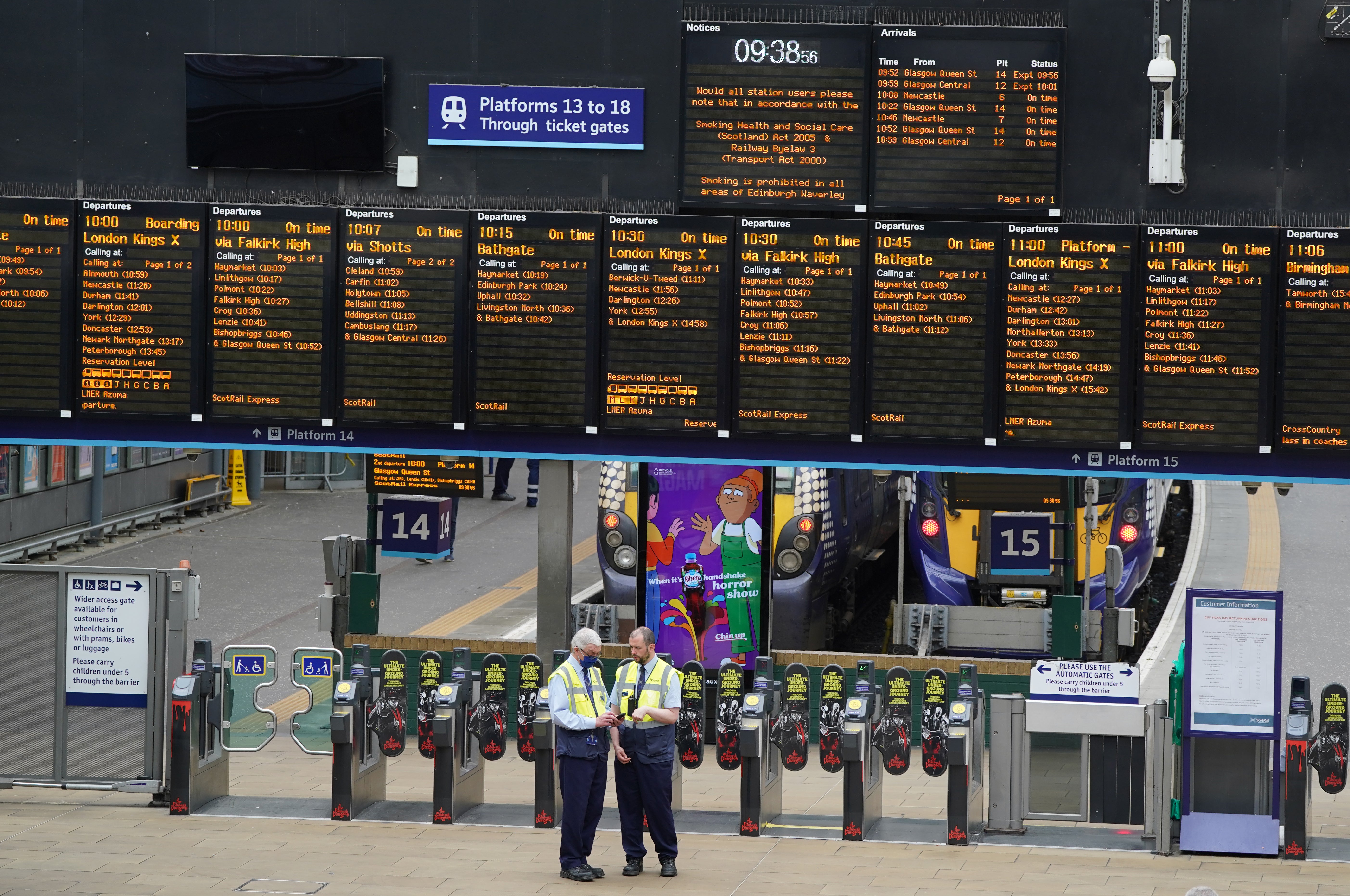 Train services continue to be disrupted on Friday due to the knock-on effects of this week’s rail strikes (Andrew Milligan/PA)