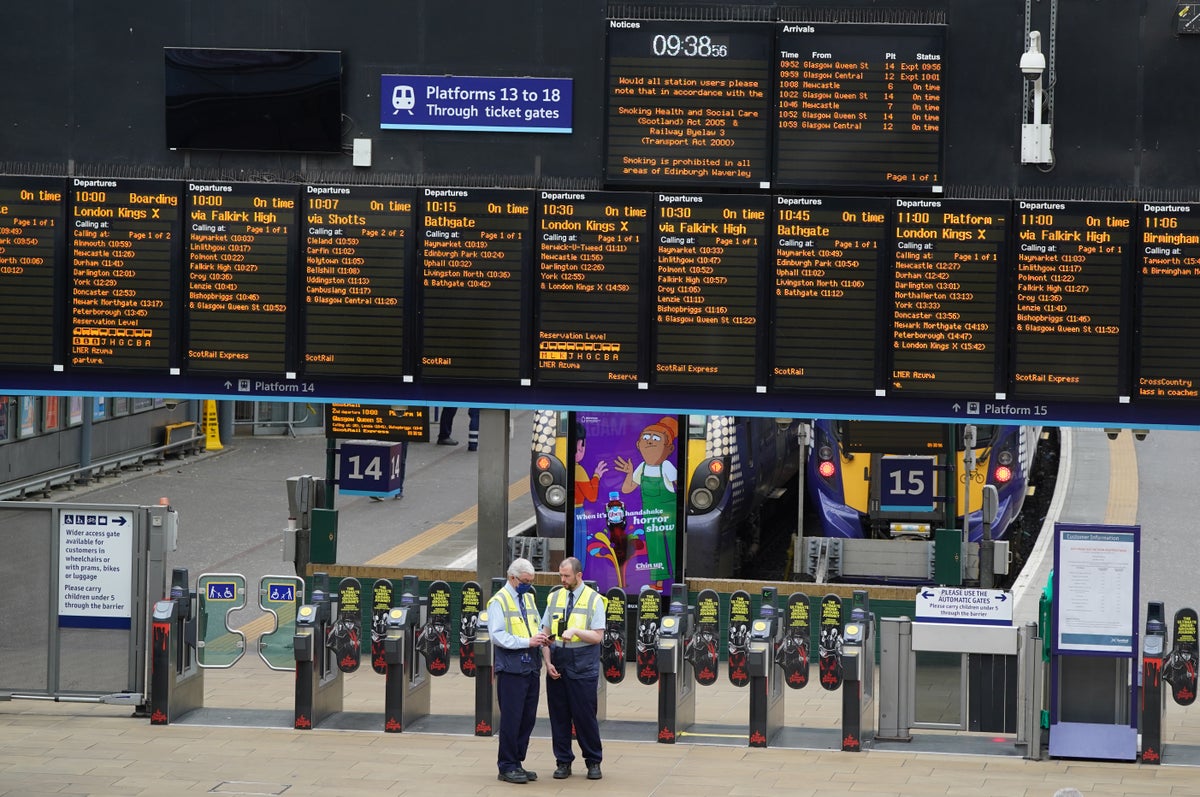 What train services are running on Friday after the latest strike?