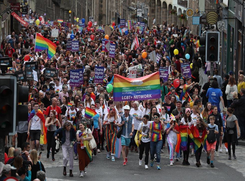 Pride organisers in Edinburgh are expecting less attendees than previous years thanks to ongoing rail strikes (Andrew Milligan/PA)