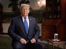 Trump obsesses over exact position of water glass in bizarre clip from bombshell Jan 6 film 