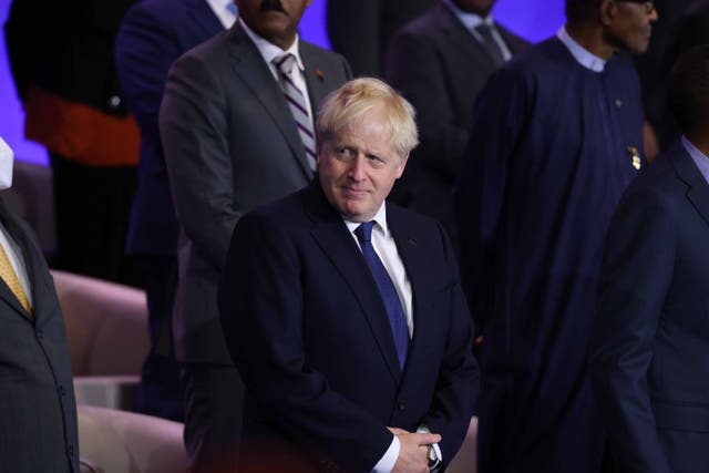 Boris Johnson did not appear dented by the political blows during broadcast interviews with British media (Ian Vogler/Daily Mirror/PA)