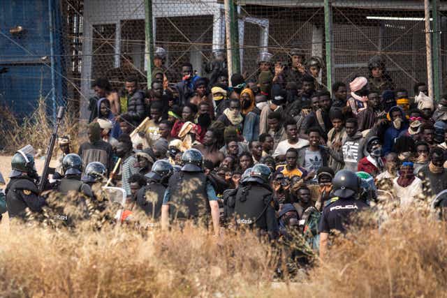 Spain Morocco Migrants