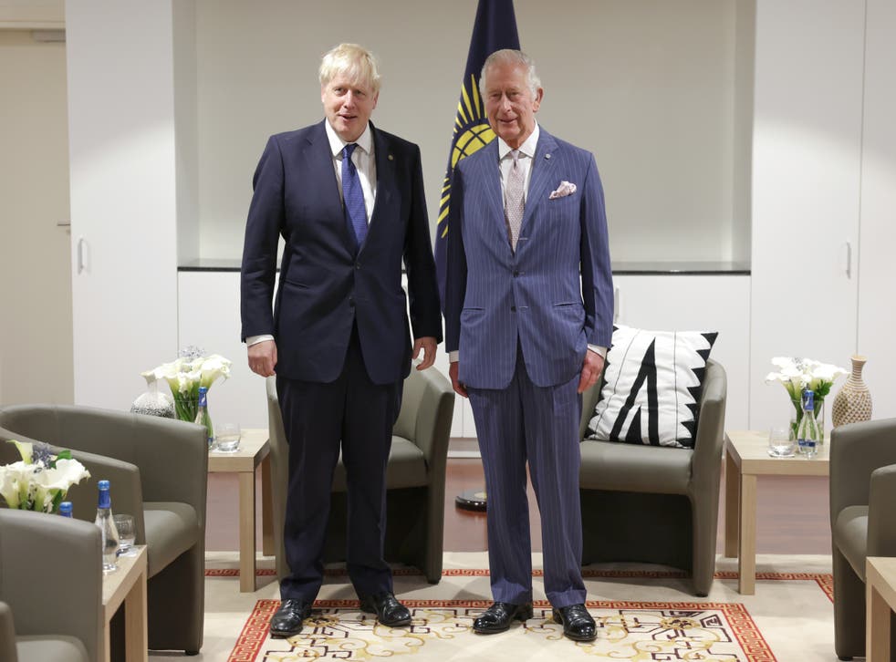The Prime Minister and the Prince of Wales smiled for the cameras before their talks (Chris Jackson/PA)