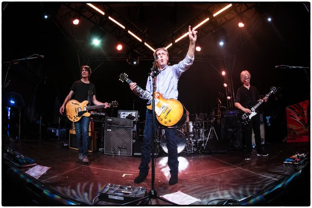 Sir Paul McCartney on stage in Frome at the Cheese and Grain (MJ Kim/2022 MPL Communications Ltd/PA)