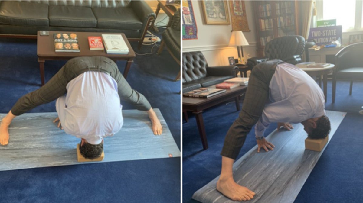 Democrat congressman blasted for sharing photos doing yoga in response to Roe ruling: ‘I turn inward’