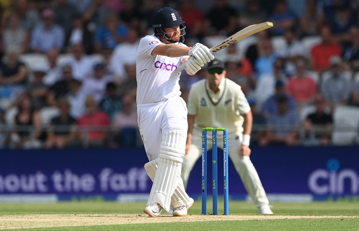 England vs New Zealand LIVE: Cricket score and updates as Jonny Bairstow and Jamie Overton resume partnership