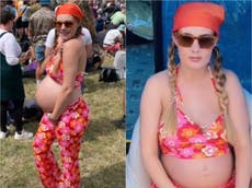 Woman on TikTok shares what it’s like to attend Glastonbury while 34 weeks pregnant