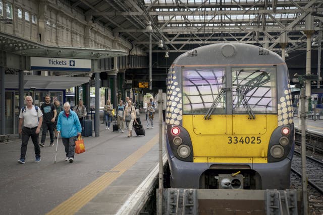 Passengers faced continued disruption on Saturday (Jane Barlow/PA)