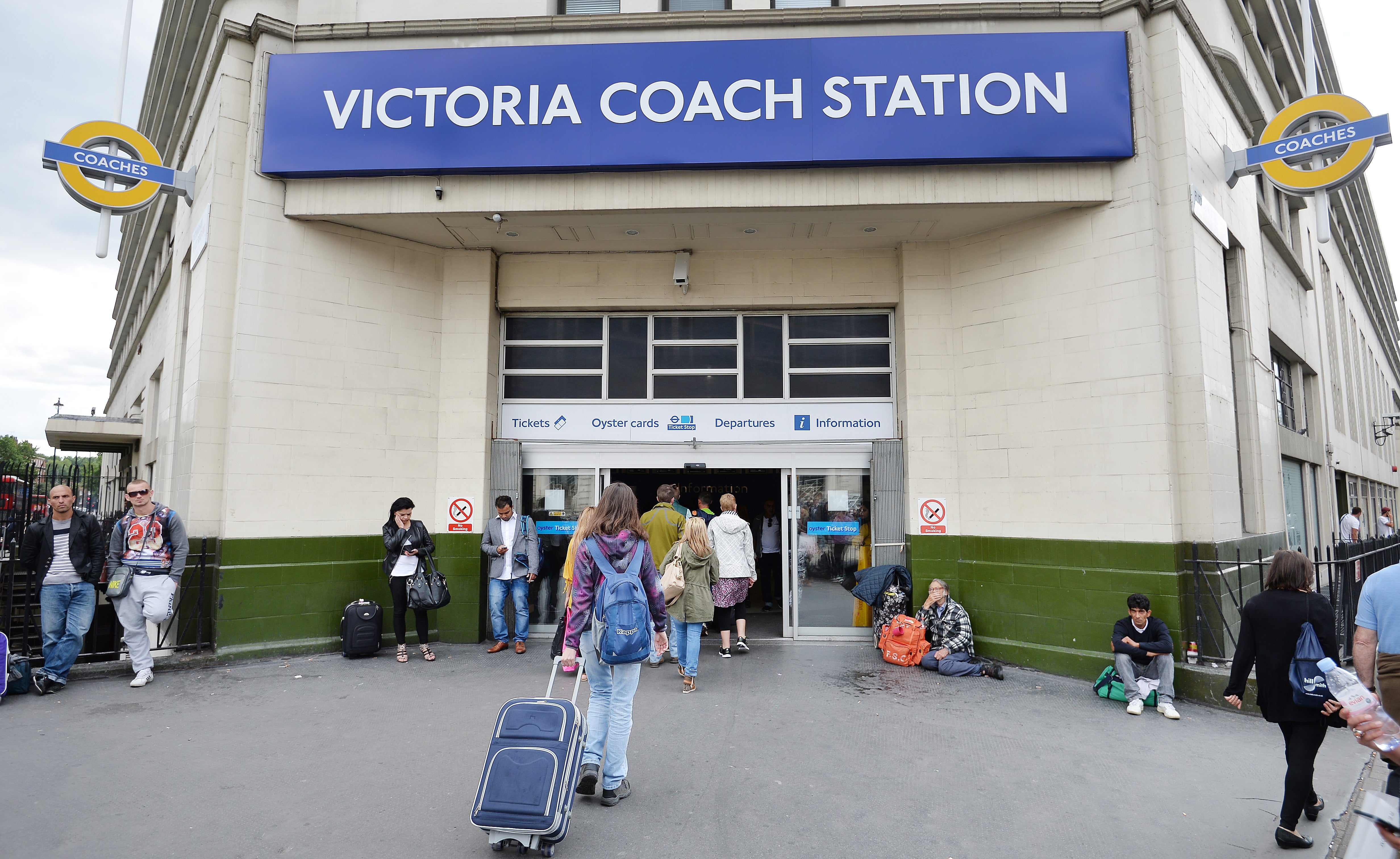 A man has been arrested after a Polish man was assaulted near Victoria Coach Station