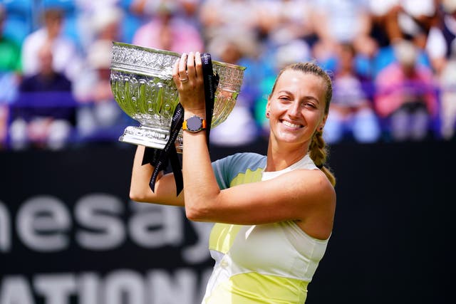 Petra Kvitova clinched the Eastbourne title (Adam Davy/PA)