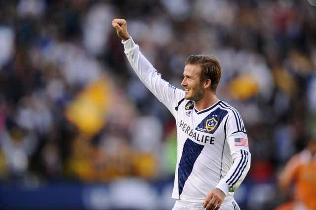 David Beckham, pictured, enjoyed a productive stint at LA Galaxy (PA)