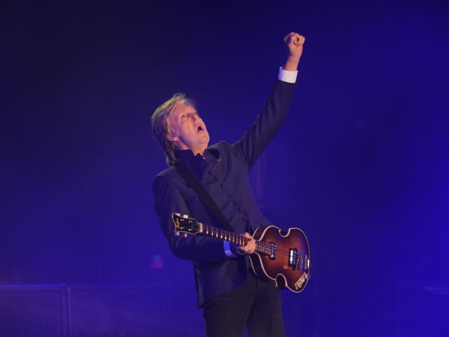 <p>Historic performance by McCartney on Saturday night </p>