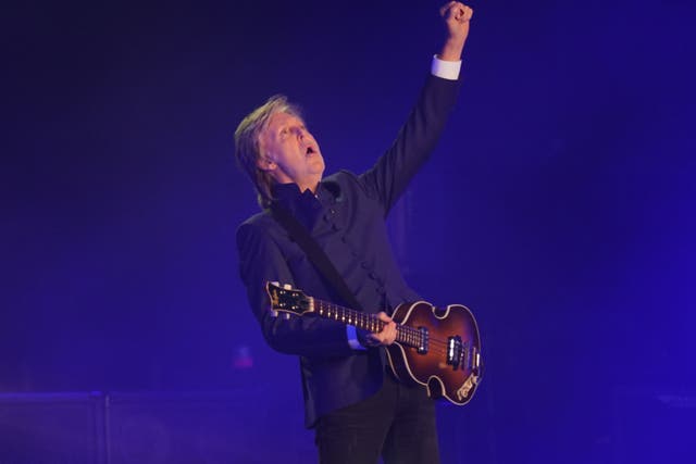 <p>Historic performance by McCartney on Saturday night </p>
