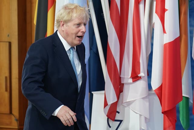 <p>Boris Johnson arrives in Bavaria for G7 summit</p>