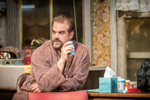 <p>David Harbour as put-upon son Michael in ‘Mad House'</p>