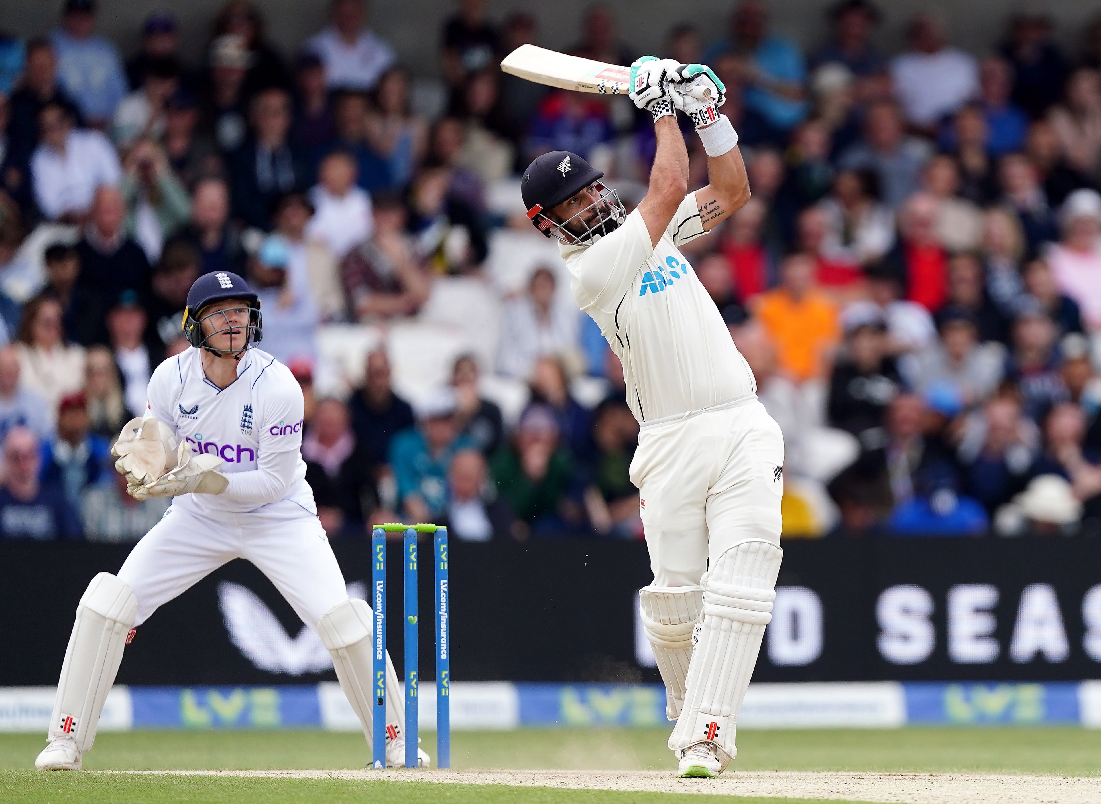 Daryl Mitchell continued his record-breaking series (Mike Egerton/PA)