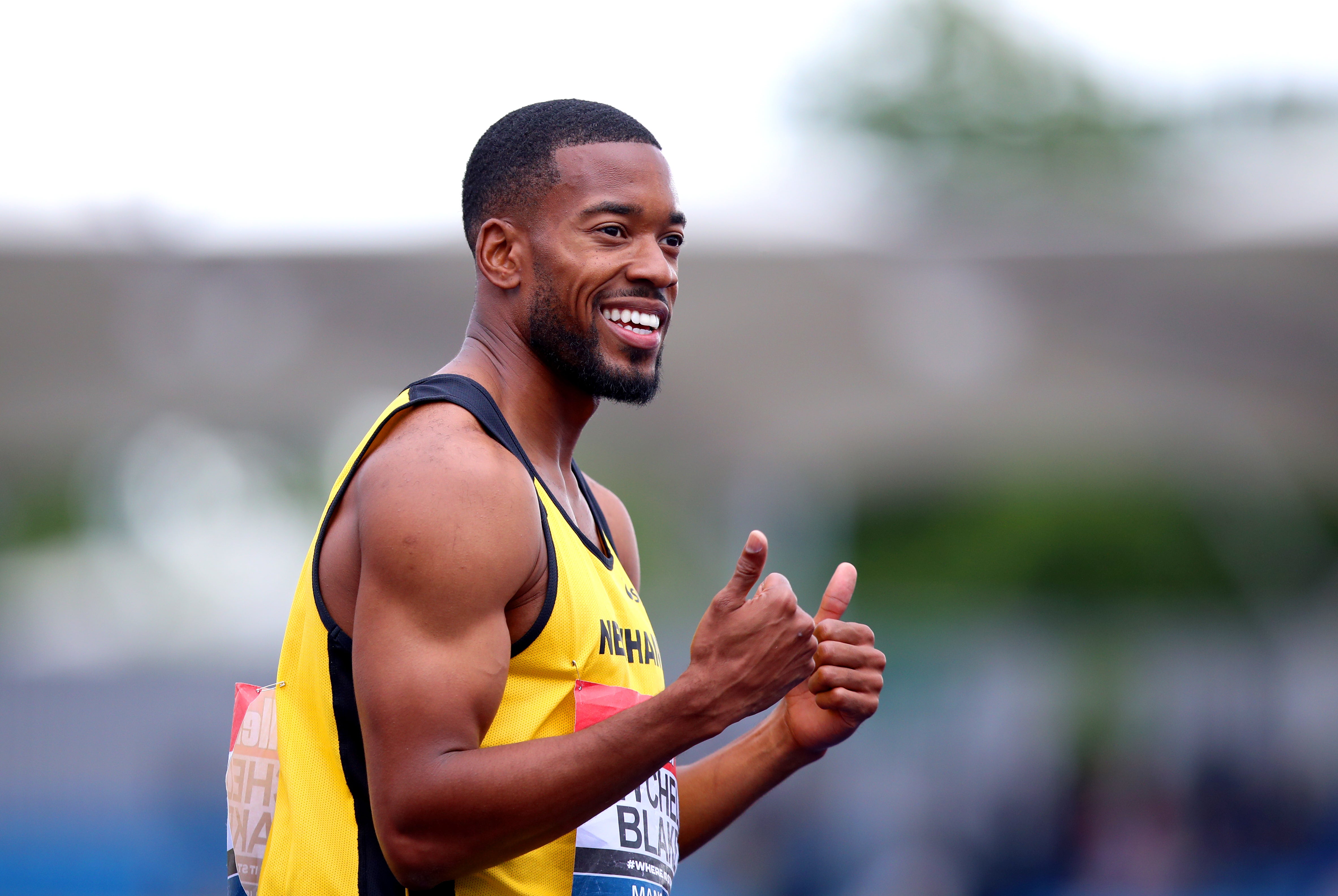 Nethaneel Mitchell-Blake won the 200m on Sunday. (Martin Rickett/PA)