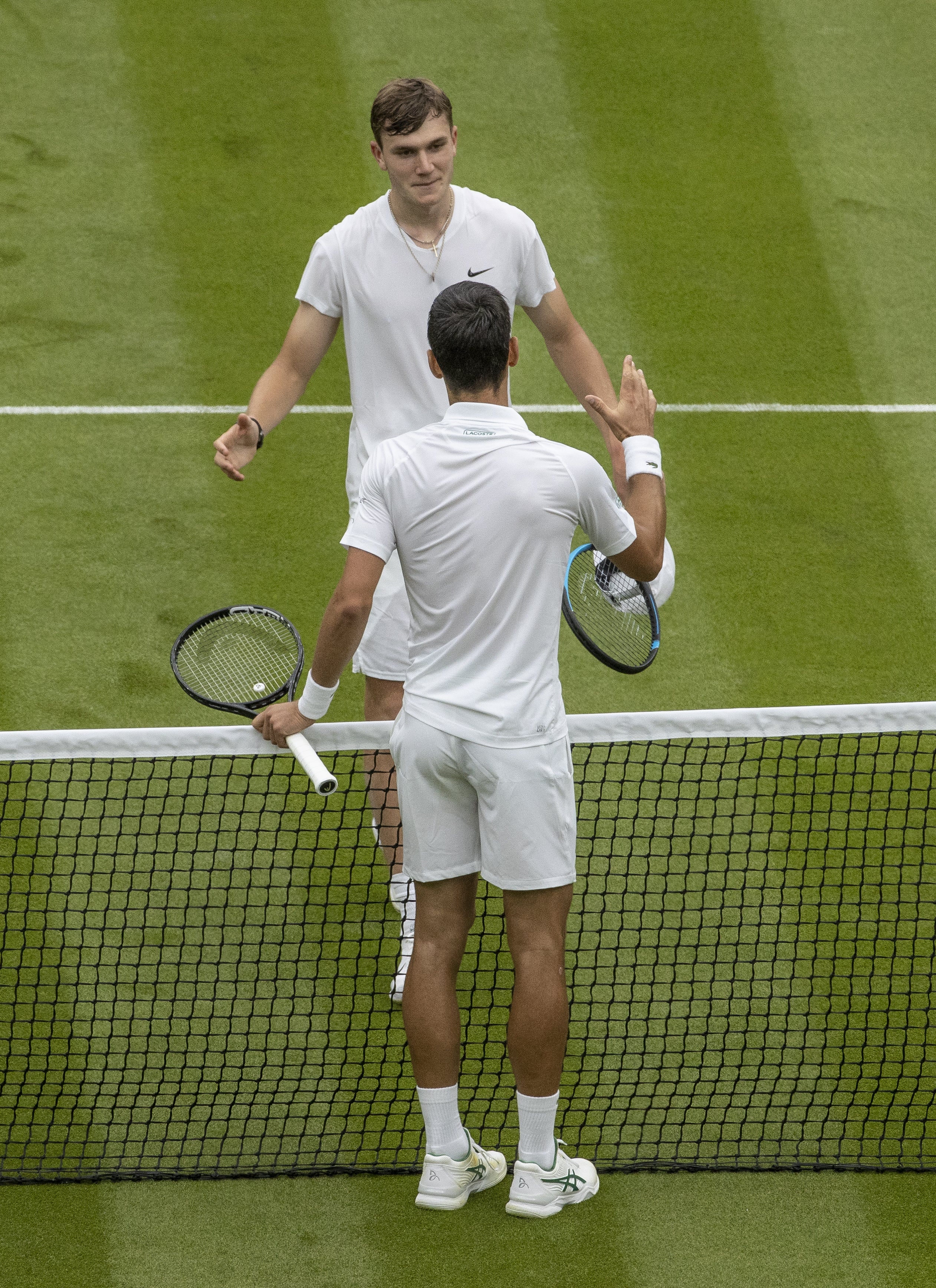 Jack Draper took a set off Novak Djokovic last year (David Gray/AELTC)