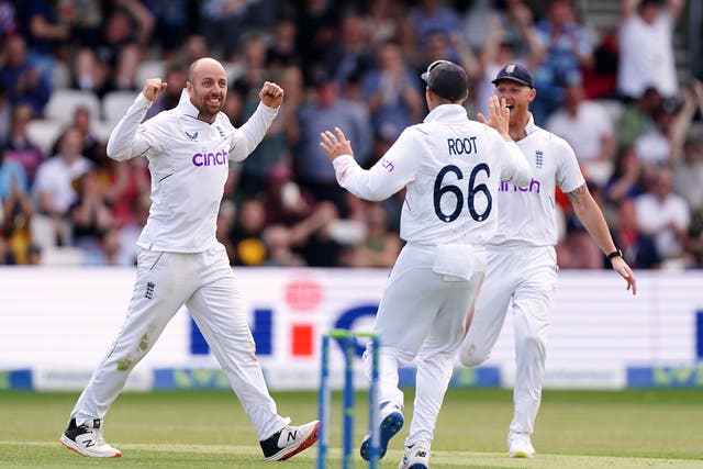 Jack Leach has helped put England in a strong position (Mike Egerton/PA)