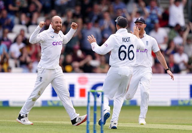 Jack Leach has helped put England in a strong position (Mike Egerton/PA)