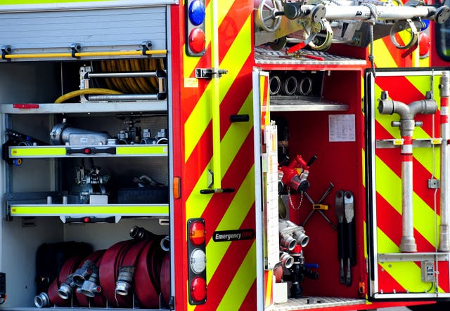 Firefighters are responding to the incident (Rui Vieira/PA)