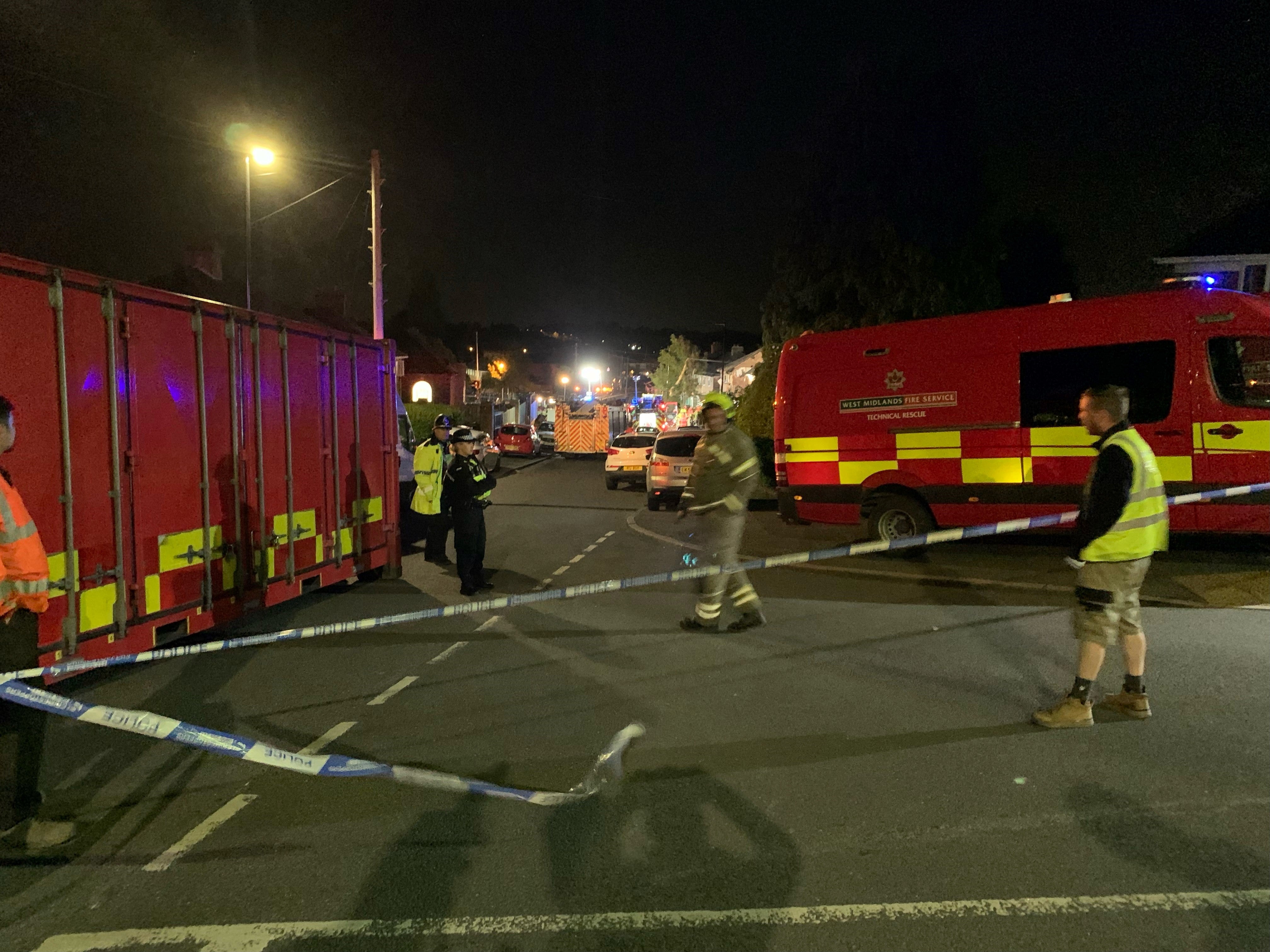 A man is in a life-threatening condition and a house has been destroyed after a suspected gas explosion in Birmingham (Richard Vernalls/PA)
