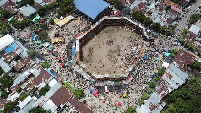 Colombia Bullfight Collapse