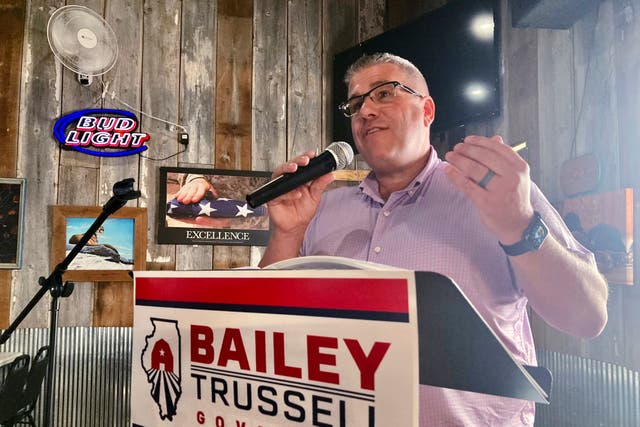 <p>Republican candidate for Illinois governor Darren Bailey. </p>