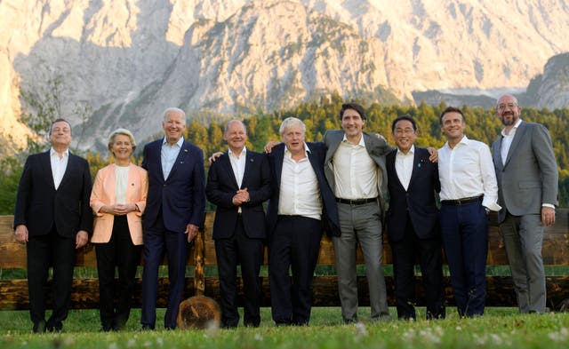 <p>The G7 leaders in Germany </p>