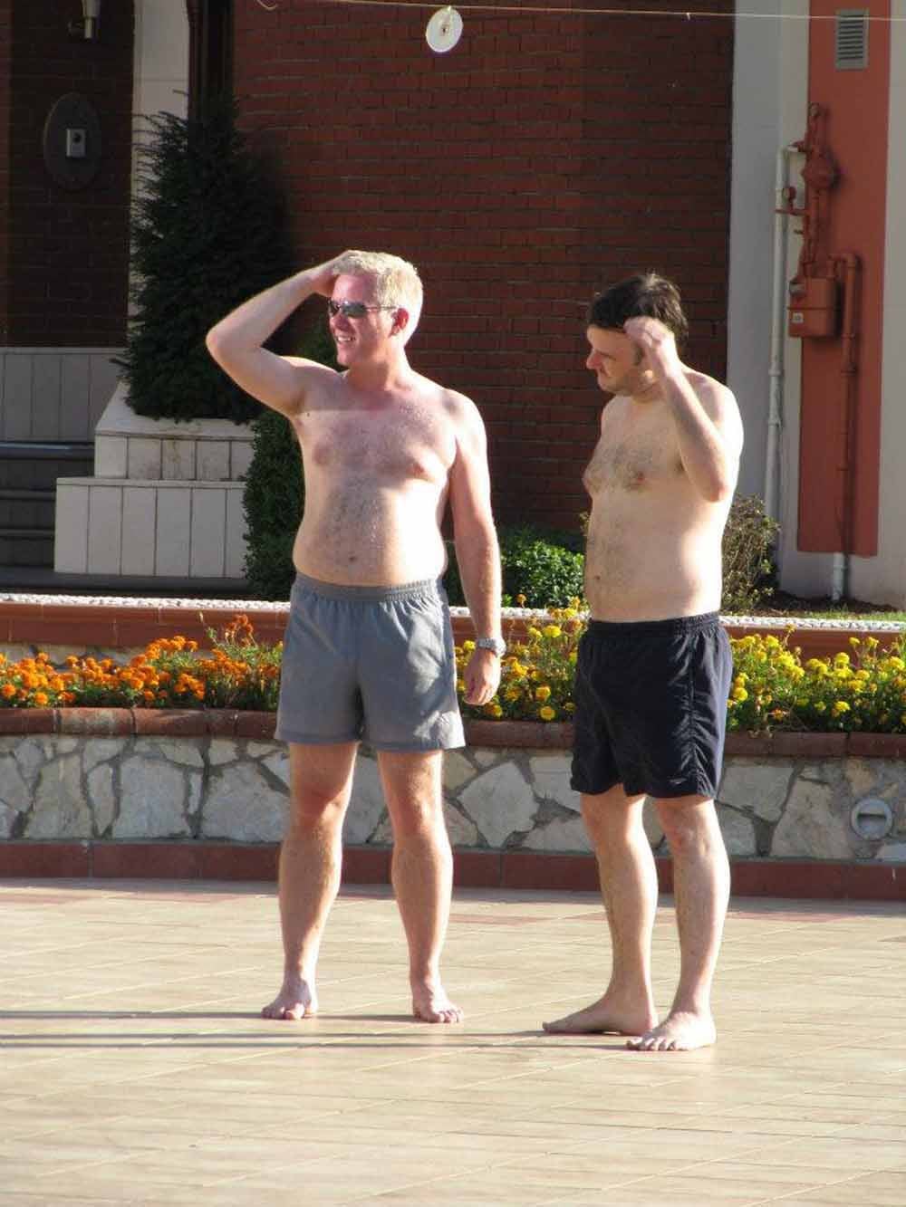 Mike decided to lose weight after seeing a photo of himself shirtless on holiday. (Collect/PA Real Life)