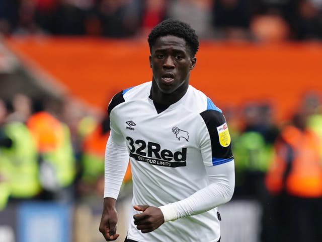 Malcolm Ebiowei made 16 Championship appearances for Derby last season