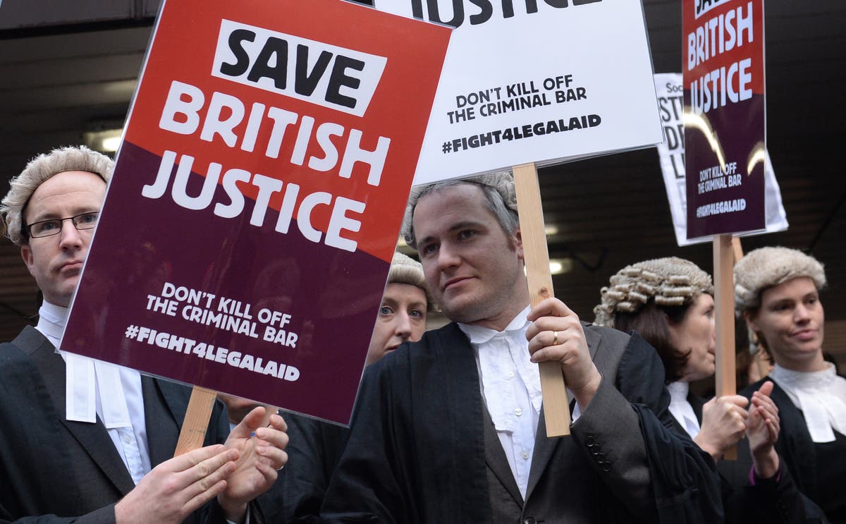 Barristers strike disrupts courts across country as staff take action over legal aid funding