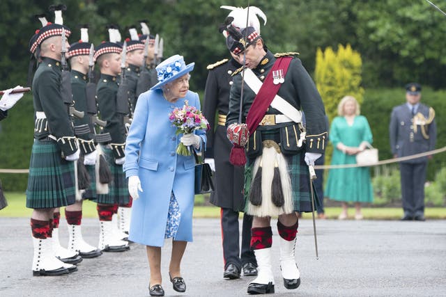 The Queen is in Edinburgh for the Ceremony of the Keys, which marks the start of Holyrood week for the Royals (Jane Barlow/PA)